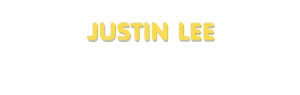 Der Vorname Justin Lee